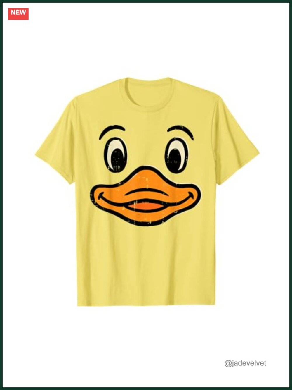 Halloween Duck Face Funny Animal Costume T-Shirt Short Sleeve Unisex